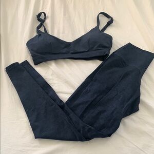 Stylish Dark Blue Activewear Set